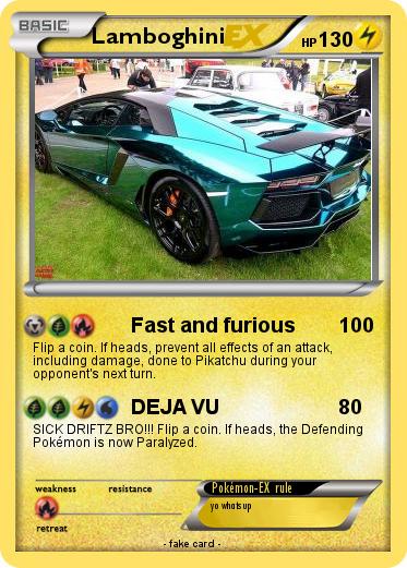 Pokemon Lamboghini