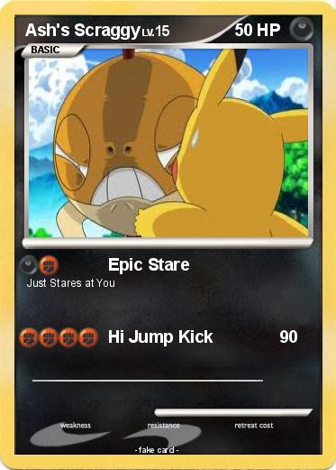 Pokemon Ash's Scraggy