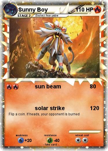 Pokemon Sunny Boy