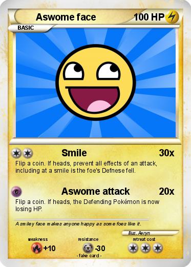 Pokemon Aswome face