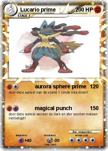 Pokemon Lucario prime