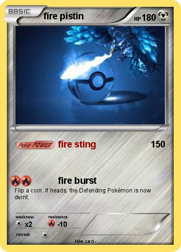 Pokemon fire pistin