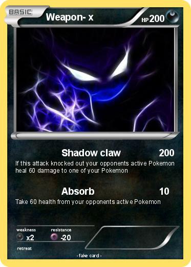 Pokemon Weapon- x