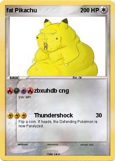 Pokemon fat Pikachu