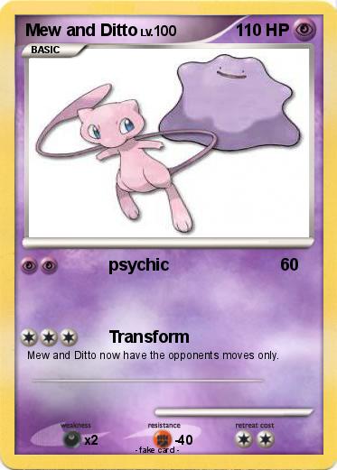 Pokemon Mew and Ditto