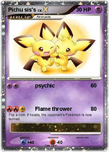 Pokemon Pichu sis's