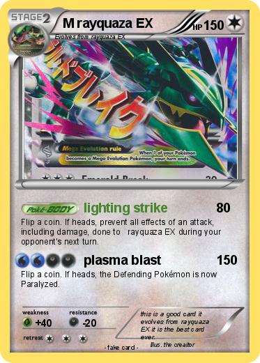 Pokemon M rayquaza EX