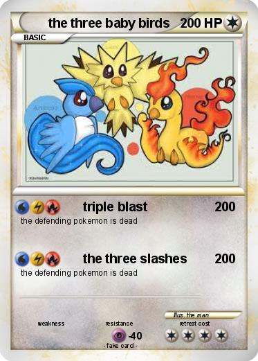 Pokemon the three baby birds