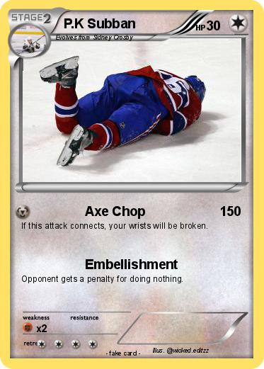 Pokemon P.K Subban