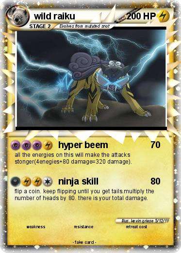 Pokemon wild raiku