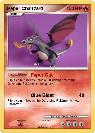 Pokemon Paper Charizard