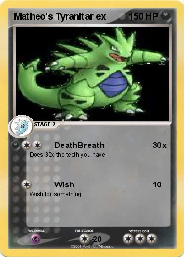 Pokemon Matheo's Tyranitar ex