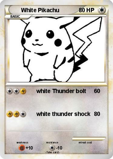 Pokemon White Pikachu