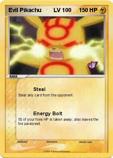 Pokemon Evil Pikachu        LV 100