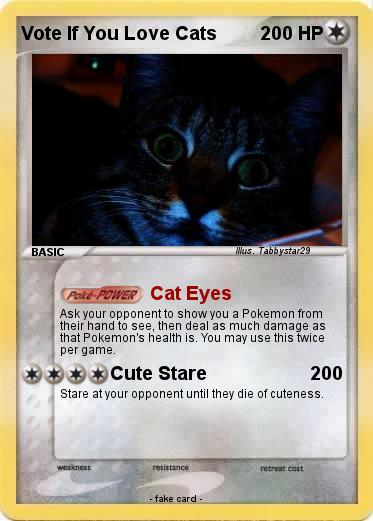 Pokemon Vote If You Love Cats