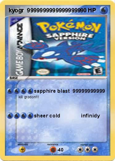 Pokemon kyogr  99999999999999999