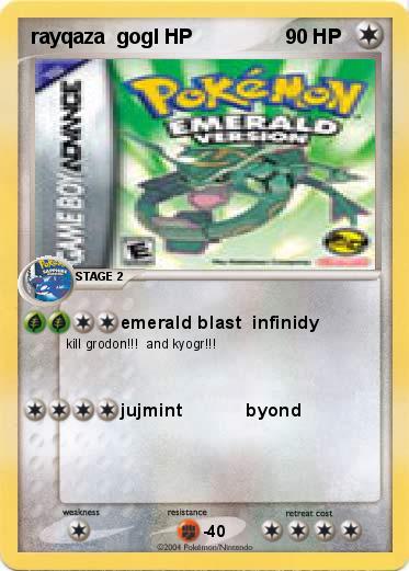 Pokemon rayqaza  gogl HP