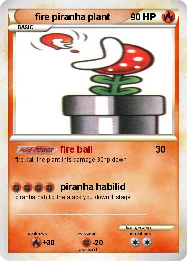 Pokemon fire piranha plant
