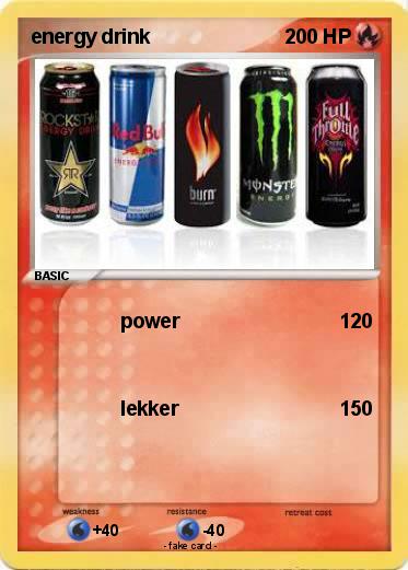 Pokemon energy drink