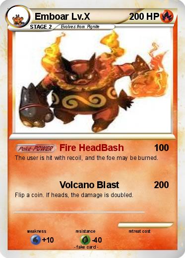 Pokemon Emboar Lv.X