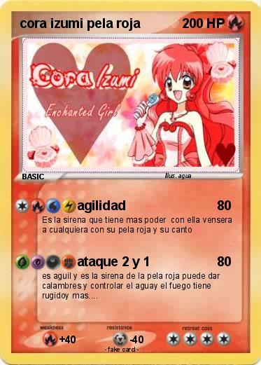 Pokemon cora izumi pela roja
