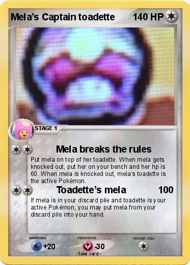 Pokemon Mela’s Captain toadette