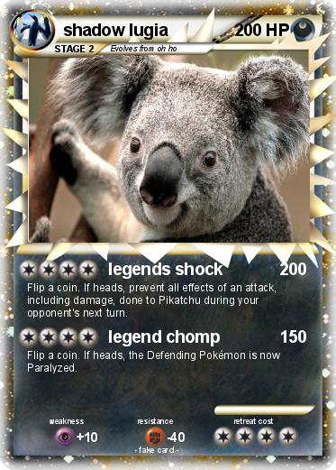 Pokemon shadow lugia