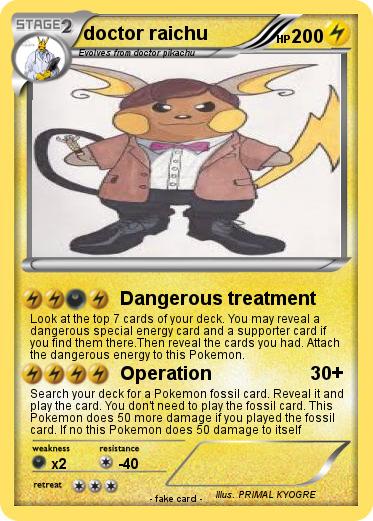 Pokemon doctor raichu