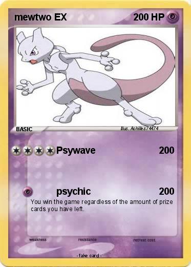 Pokemon mewtwo EX