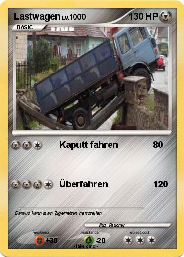 Pokemon Lastwagen