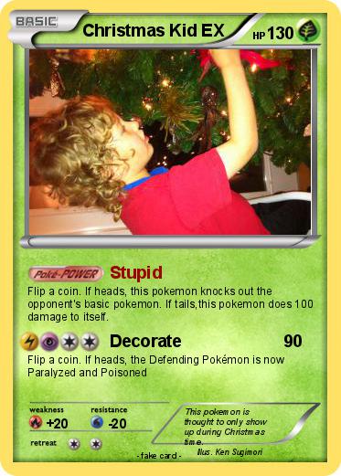 Pokemon Christmas Kid EX