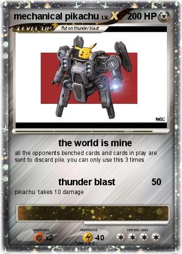 Pokemon mechanical pikachu