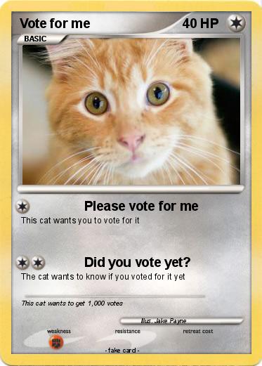 Pokemon Vote for me