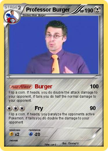 Pokemon Professor Burger