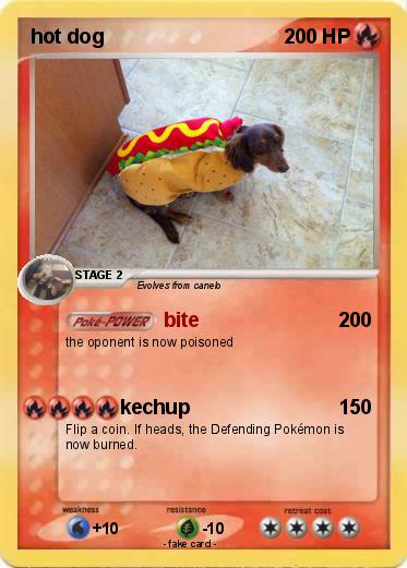 Pokemon hot dog