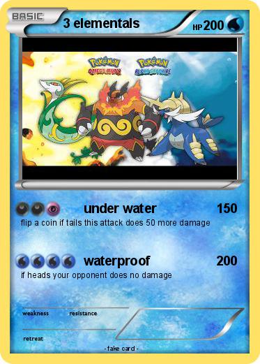 Pokemon 3 elementals