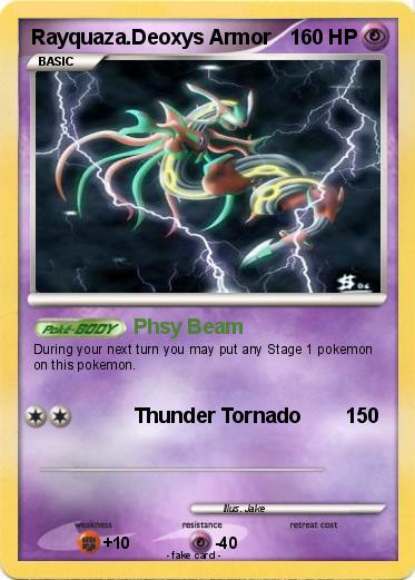 Pokemon Rayquaza.Deoxys Armor