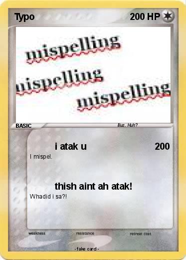 Pokemon Typo