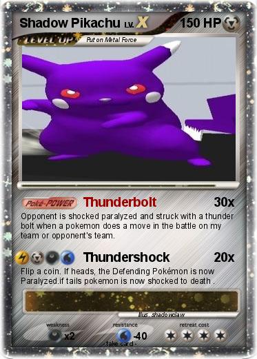 Pokemon Shadow Pikachu