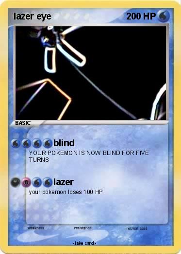 Pokemon lazer eye