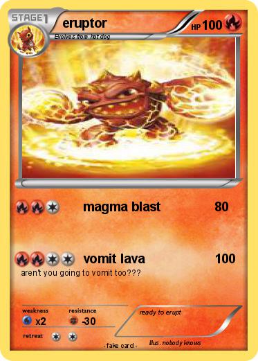 Pokemon eruptor
