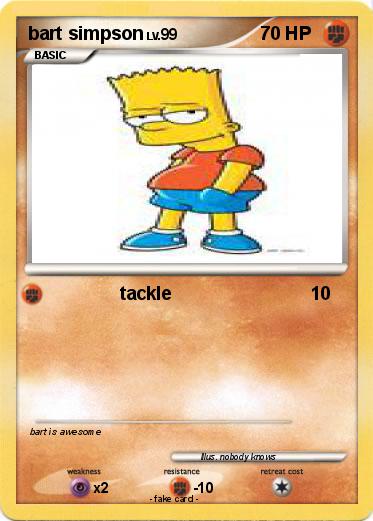 Pokemon bart simpson