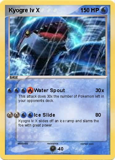 Pokemon Kyogre lv X