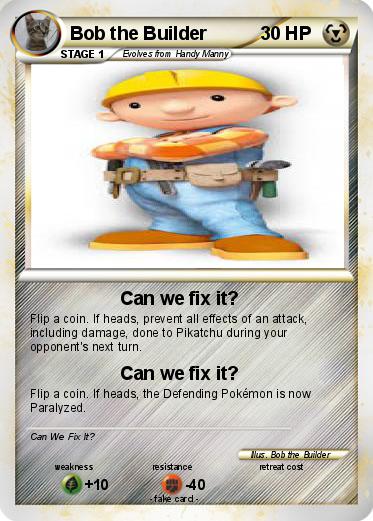 Pokemon Bob the Builder