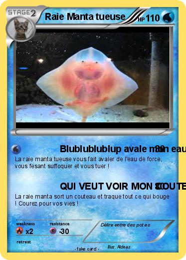 Pokemon Raie Manta tueuse
