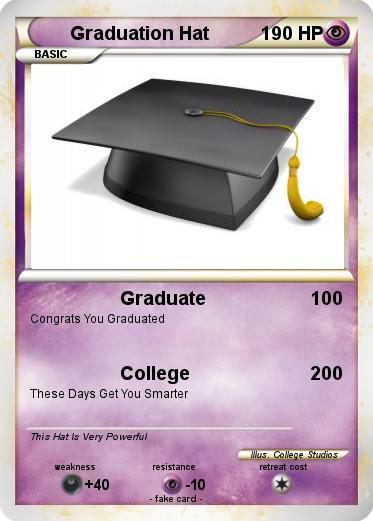 Pokemon Graduation Hat