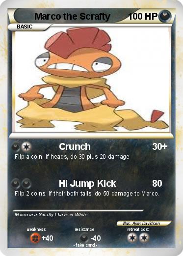 Pokemon Marco the Scrafty