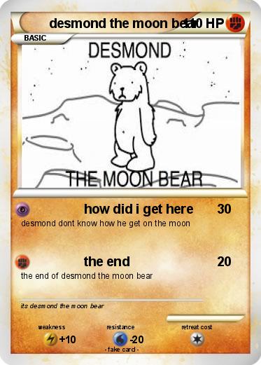 Pokemon desmond the moon bear