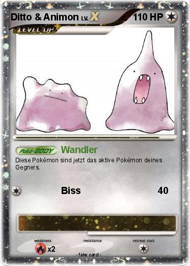 Pokemon Ditto & Animon