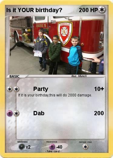 Pokemon Is it YOUR birthday?